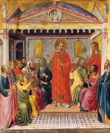 Dispute with the Libertines, c1390. Creator: Martino di Bartolomeo di Biagio.