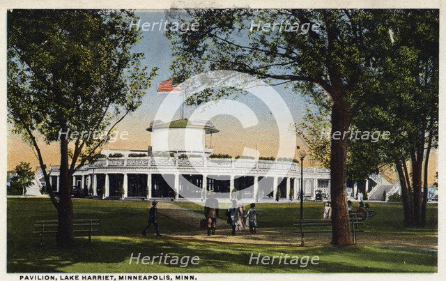 Pavilion, Lake Harriet, Minneapolis, Minnesota, USA, 1915. Artist: Unknown