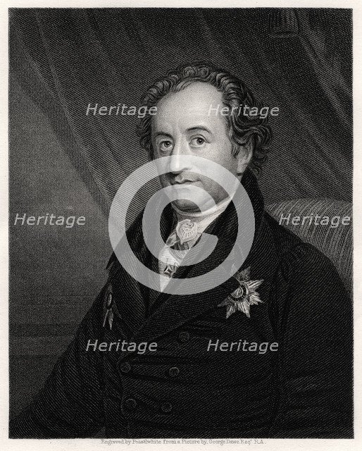 Johann Wolfgang von Goethe, German poet, dramatist and scientist, 19th century. Artist: James Posselwhite