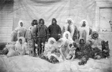 Members of the Expedition During the First Wintering, 1912. Creator: Nikolay Vasilyevich Pinegin.