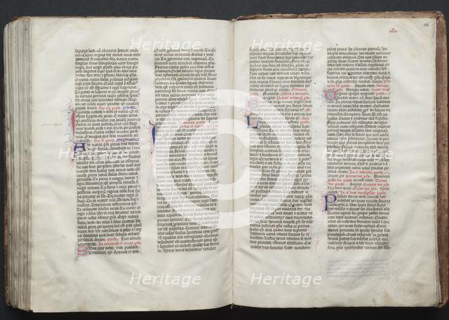 The Gotha Missal: Fol. 155v, Text, c. 1375. Creator: Master of the Boqueteaux (French); Workshop, and.