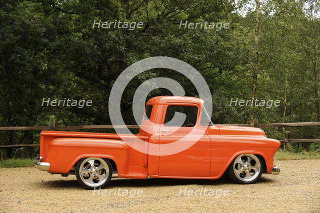 Chevrolet Model 3A Truck 1957. Artist: Simon Clay.