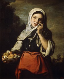'Girl Selling Fruit', c1650-c1660. Artist: Bartolomé Esteban Murillo 