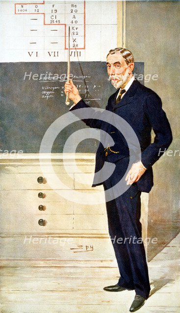 William Ramsay, Scottish chemist, 1908. Artist: Spy