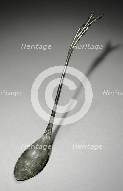 Spoon with Fish-Tail Design, 918-1392. Creator: Unknown.
