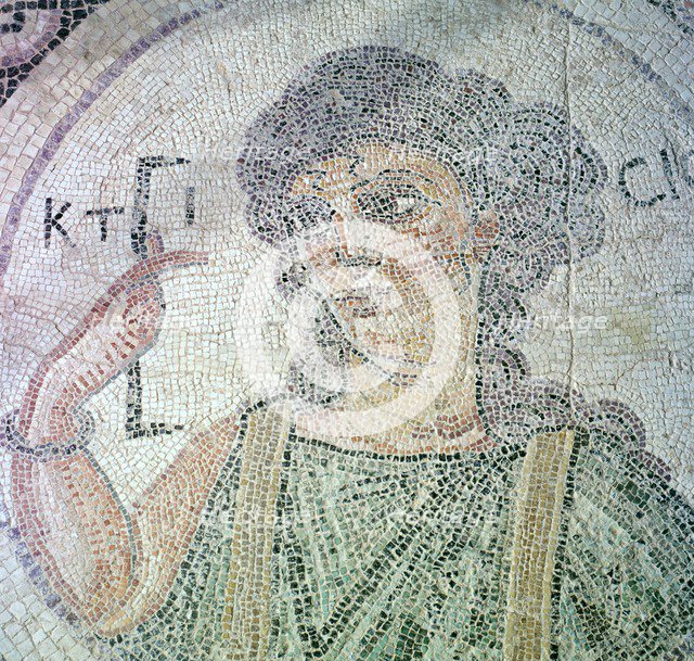 Roman mosaic from Curium of Creation. Artist: Unknown