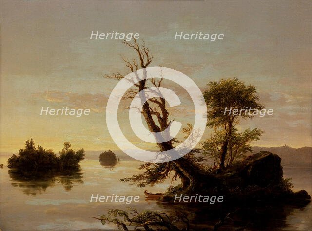 American Lake Scene, 1844. Creator: Thomas Cole.