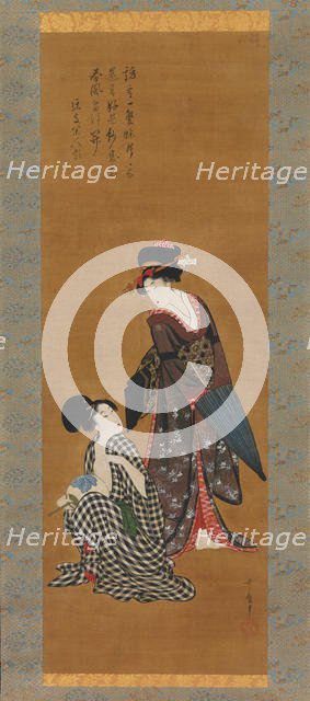 Two Beauties, ca. 1801-4. Creator: Kitagawa Utamaro.