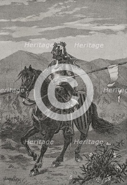 Peter III of Aragon (1240-1285), so-called "the Great", 1890. Creator: Joan Serra y Pausas.