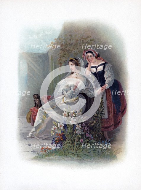 'Olivia and Maria', 1891. Artist: Unknown