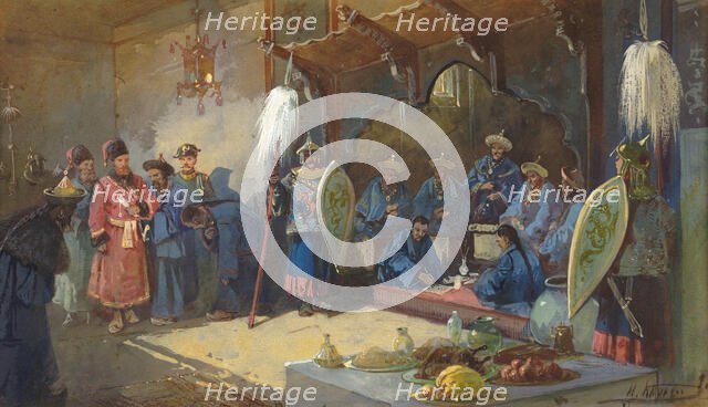 Commander Voloshenin's Scouting Expeditions in Semirechye and the Valley of the Ili..., 19th century Creator: Nikolay Nikolaevich Karazin.