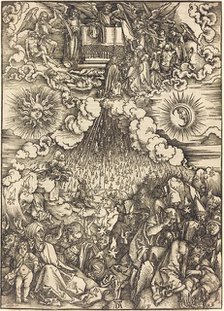 The Opening of the Fifth and Sixth Seals, c. 1497. Creator: Albrecht Durer.