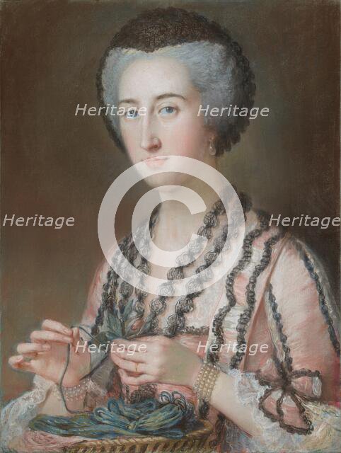 Lady Dungarvan, Countess of Ailesbury (née Susannah Hoare), about 1760. Creator: Mary Hoare.