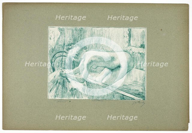 Getting Out of the Bath, 1889–90. Creator: Georges William Thornley.