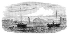 The Shellfish Supplies: oyster-boats dredging off Prestonpans, 1862. Creator: Unknown.