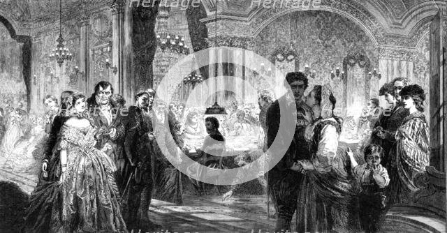 "Rouge et Noir", by P. Levin, from the Royal Academy Exhibition, 1861. Creator: Unknown.