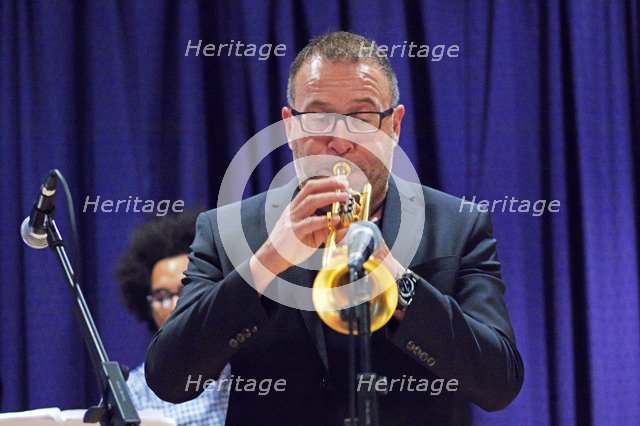 Ernie Hammes, Watermill Jazz Club, Dorking, Surrey, 2015. Artist: Brian O'Connor.