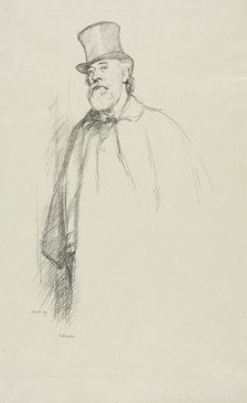 Alphonse Legros, 1897. Creator: William Rothenstein (British, 1872-1945).