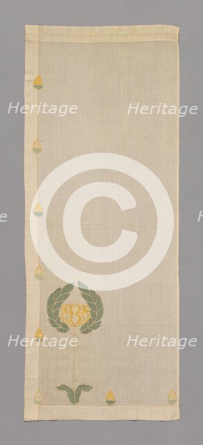 Curtain Panel, Minnesota, 1905. Creator: Unknown.