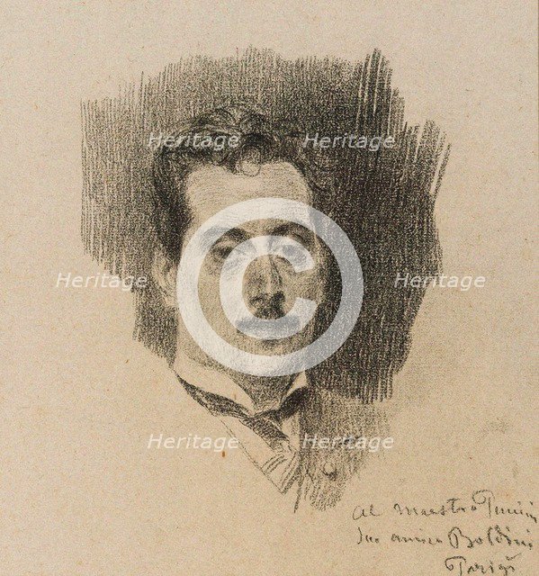 Portrait of the Composer Giacomo Puccini (1858-1924), 1898.