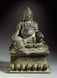 Kubera, The God of Riches, early 9th century. Creator: Unknown.