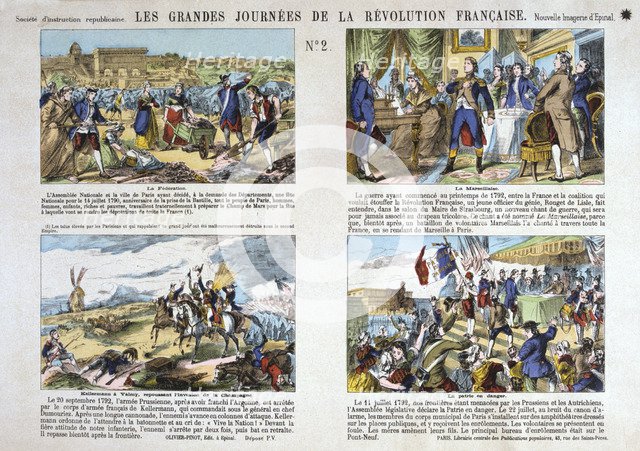 Les Grandes Journees de la Revolution Francaise, Revolution of 1789, France. Artist: Unknown