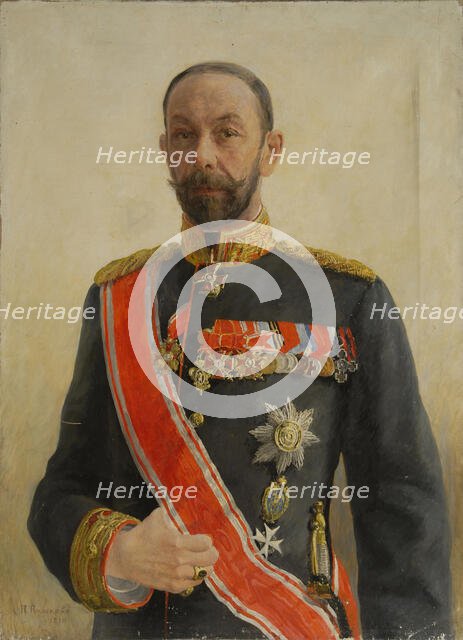Portrait of Prince Alexander Borisovich Golitsyn (1855-1920). Creator: Pashkov, Pavel Pavlovich (1872-1952).