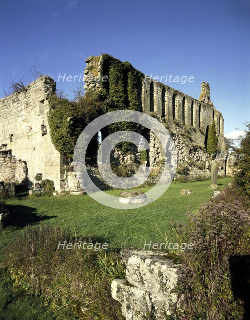 Dormitory from south east, Jervaulx Abbey, a Cistercian foundation, North Yorkshire, 1987. Artist: Unknown