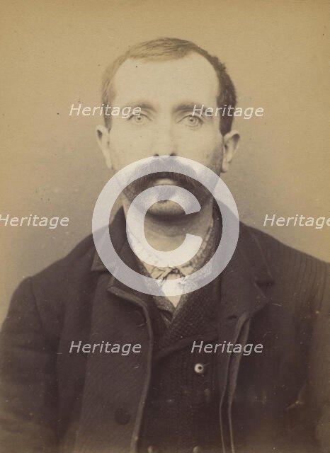 Hannedouche. François. 31 ans, né à Lilleris (Pas de Calais). Peintre en bâtiments. Anarch..., 1893. Creator: Alphonse Bertillon.