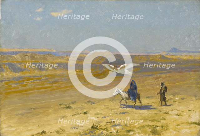 The Flight into Egypt, 1890s. Creator: Gerôme, Jean-Léon (1824-1904).
