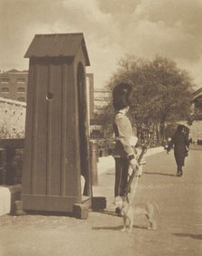 A tower sentry. From the album: Photograph album - London, 1920s. Creator: Harry Moult.