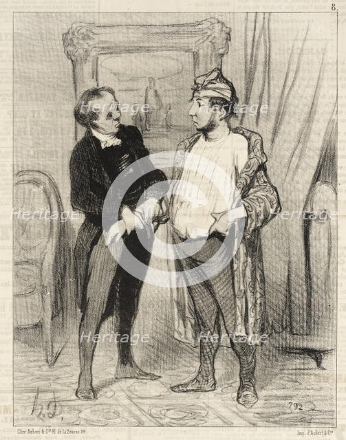 Mon cher je t'assure que je te..., 1845. Creator: Honore Daumier.