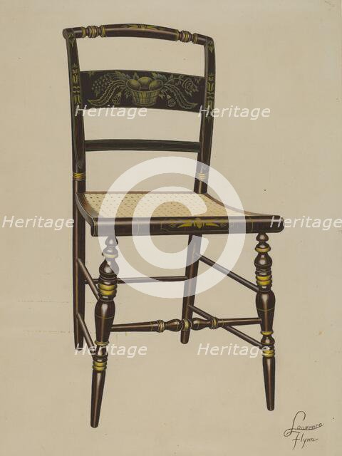 Hitchcock chair, probably 1936. Creator: Lawrence Flynn.