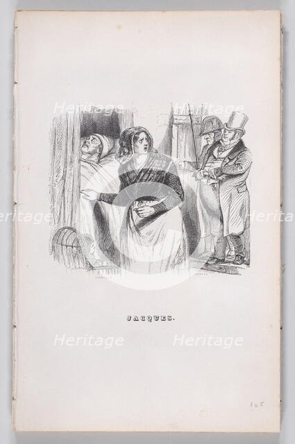 Jacques from The Complete Works of Béranger, 1836. Creator: Jean Ignace Isidore Gerard.