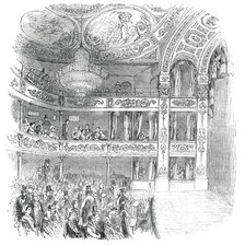 Interior of the New Olympic Theatre, Strand, 1850. Creator: Unknown.