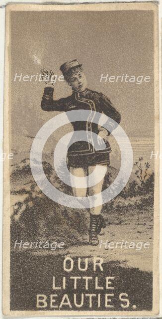 From the Actresses series (N57) promoting Our Little Beauties Cigarettes for Allen & Ginte..., 1890. Creator: Allen & Ginter.