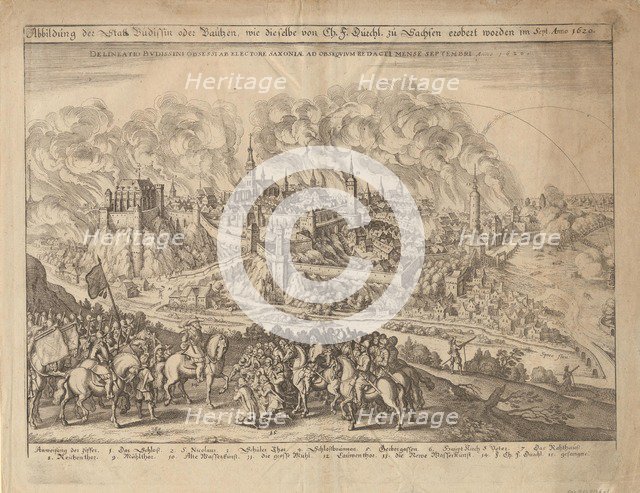 The siege and capture of Bautzen by John George I, Elector of Saxony, in September 1620, 1620.