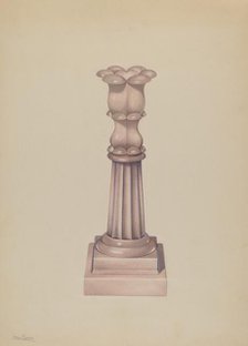 Candlestick, c. 1936. Creator: Charles Caseau.