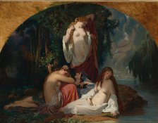 Les baigneuses (Les filles de la source), ca 1842.