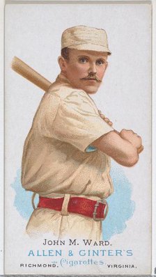 John M. Ward, Baseball Player, from World's Champions, Series 1 (N28) for Allen & Ginter C..., 1887. Creator: Allen & Ginter.