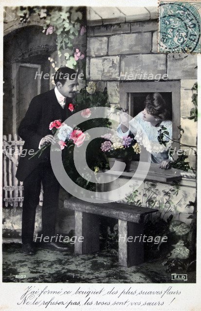 French romantic postcard, c1900. Artist: Unknown