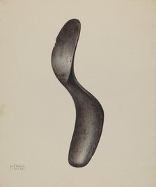 Shoe Last, 1938. Creator: George Bobholz.