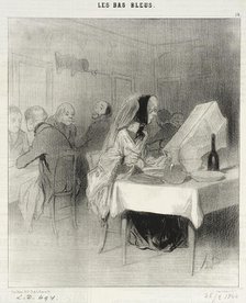 Allons!...on n'a pas encore rendu compte de mon roman..., 1844. Creator: Honore Daumier.