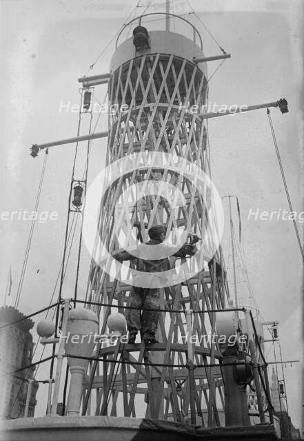 Camouflaging RECRUIT, 1917 or 1918. Creator: Bain News Service.