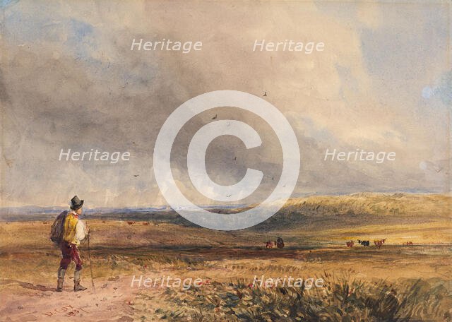 Crossing the Common, 1837. Creator: David Cox the Elder.