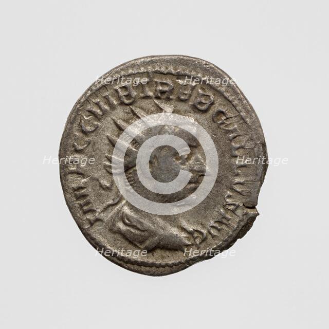 Antoninianus of Trebonianus Gallus, A.D. 251-253. Creator: Unknown.