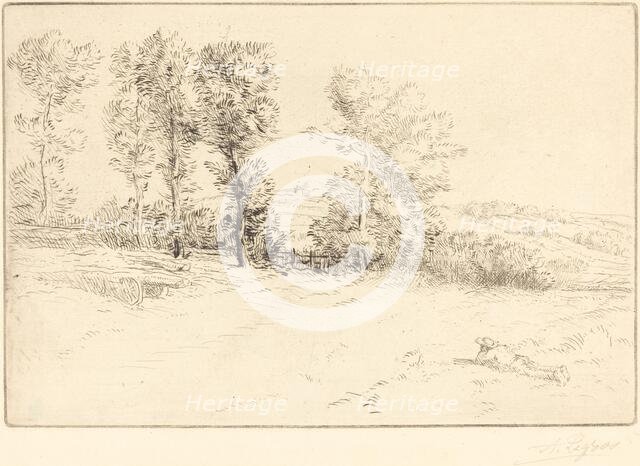 Meadow in Sunshine (Le pre ensoleille). Creator: Alphonse Legros.