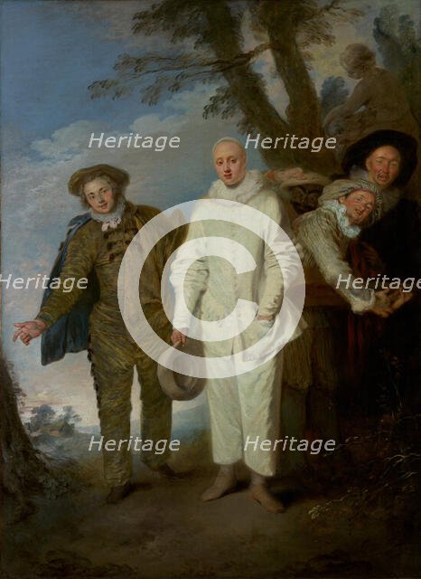 The Italian Comedians, about 1720. Creator: Jean-Antoine Watteau.