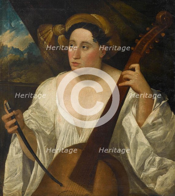 The Bass Viol Player, 16th century. Creator: Anonymous ().