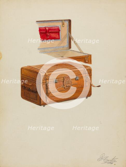 Trunk, c. 1936. Creator: Ferdinand Cartier.